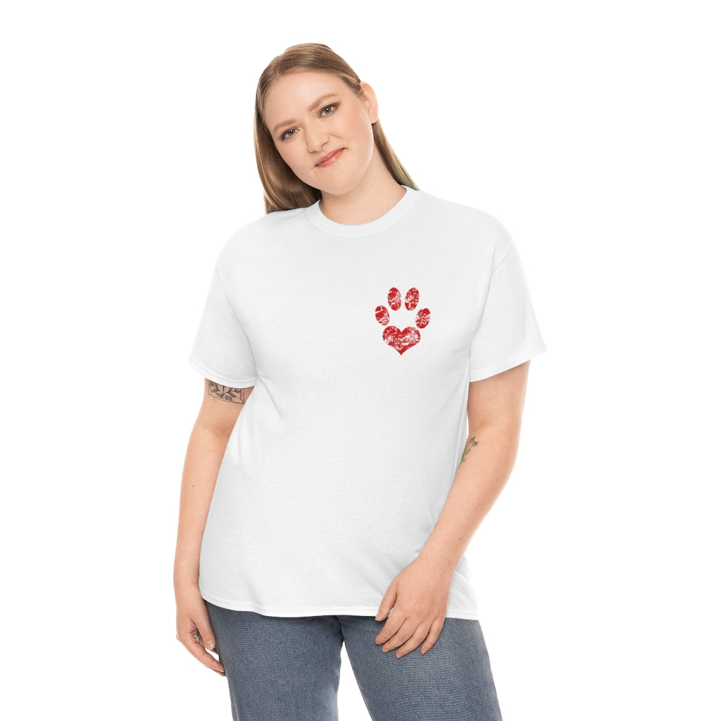 Love paw print T-shirt